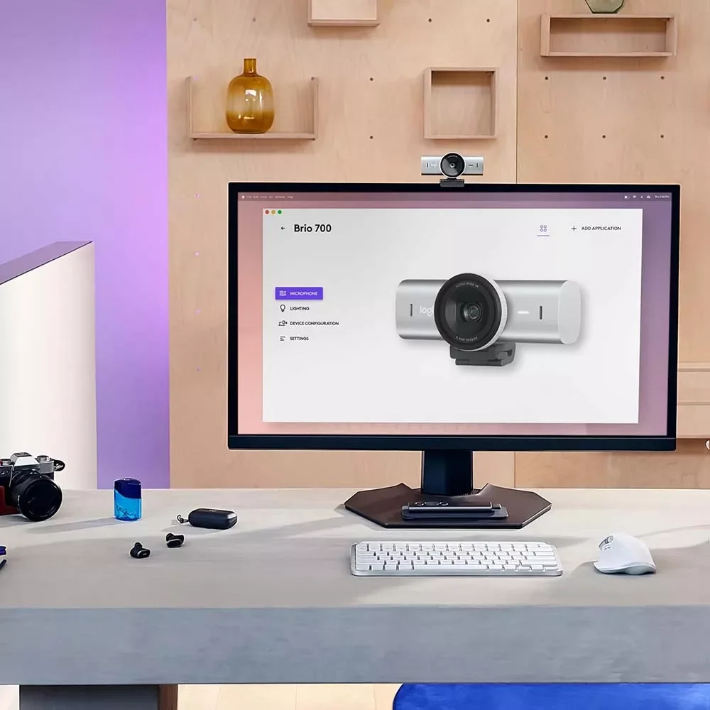 كاميرا ويب Logitech MX Brio بدقة Ultra HD 4K موديل 960-001554 - Thumbnail 3