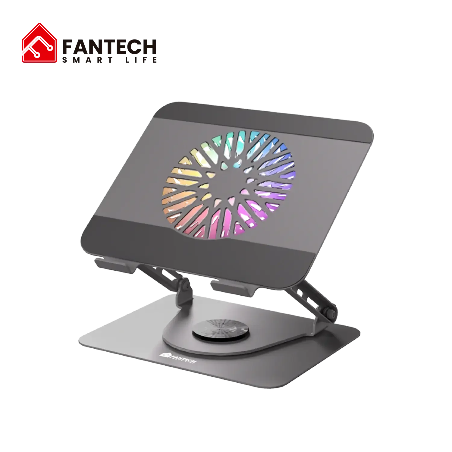 قاعدة تبريد لابتوب Fantech NC30 RGB مغناطيسية مع مروحة 155 مم