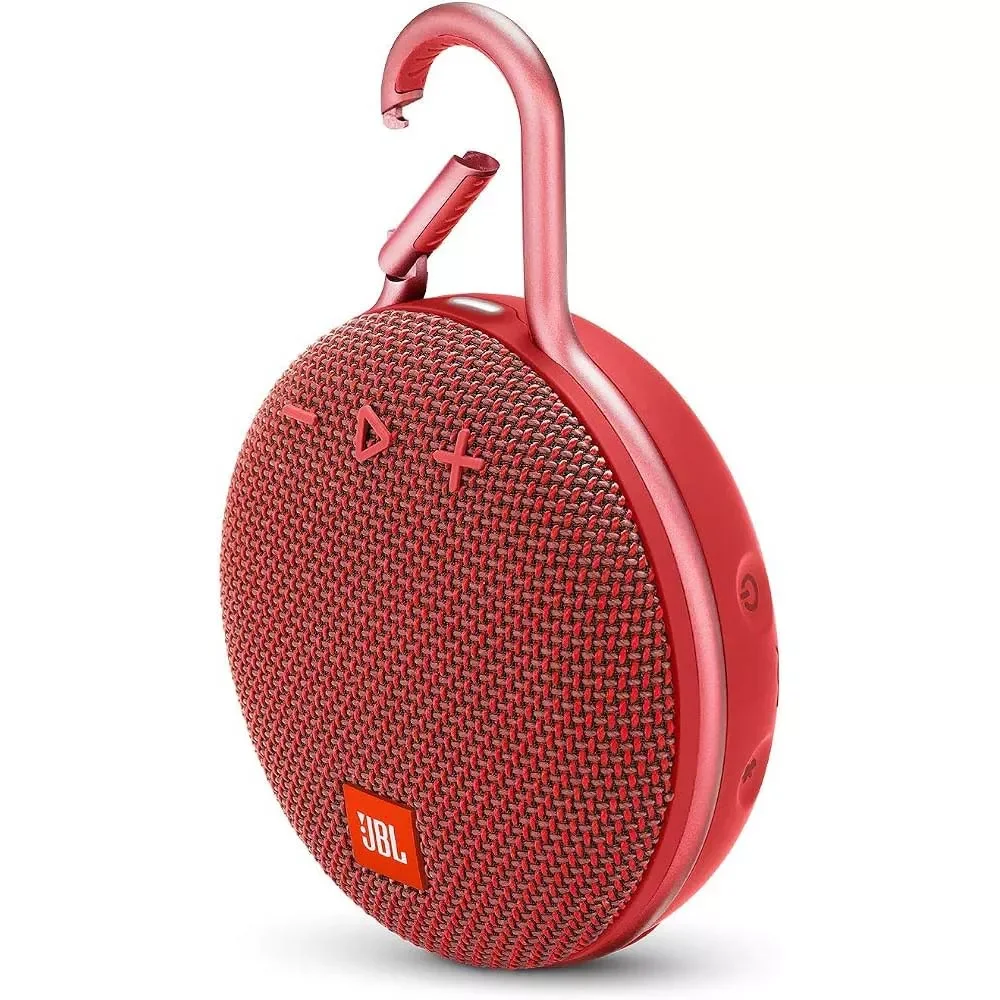 JBL Clip 3 Portable Waterproof Bluetooth Speaker, Red JBLCLIP3REDAM - Thumbnail 2