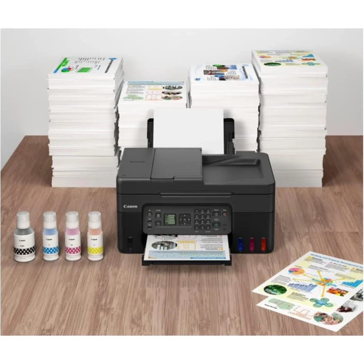 Canon PIXMA G4470 Ink Tank All-in-One Wireless Multifunction Printer with ADF, Black - Image 6
