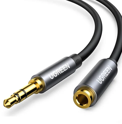 Ugreen 10593 3.5mm Male to 3.5mm Female Extension AUX Cable 1.5m - Image 1