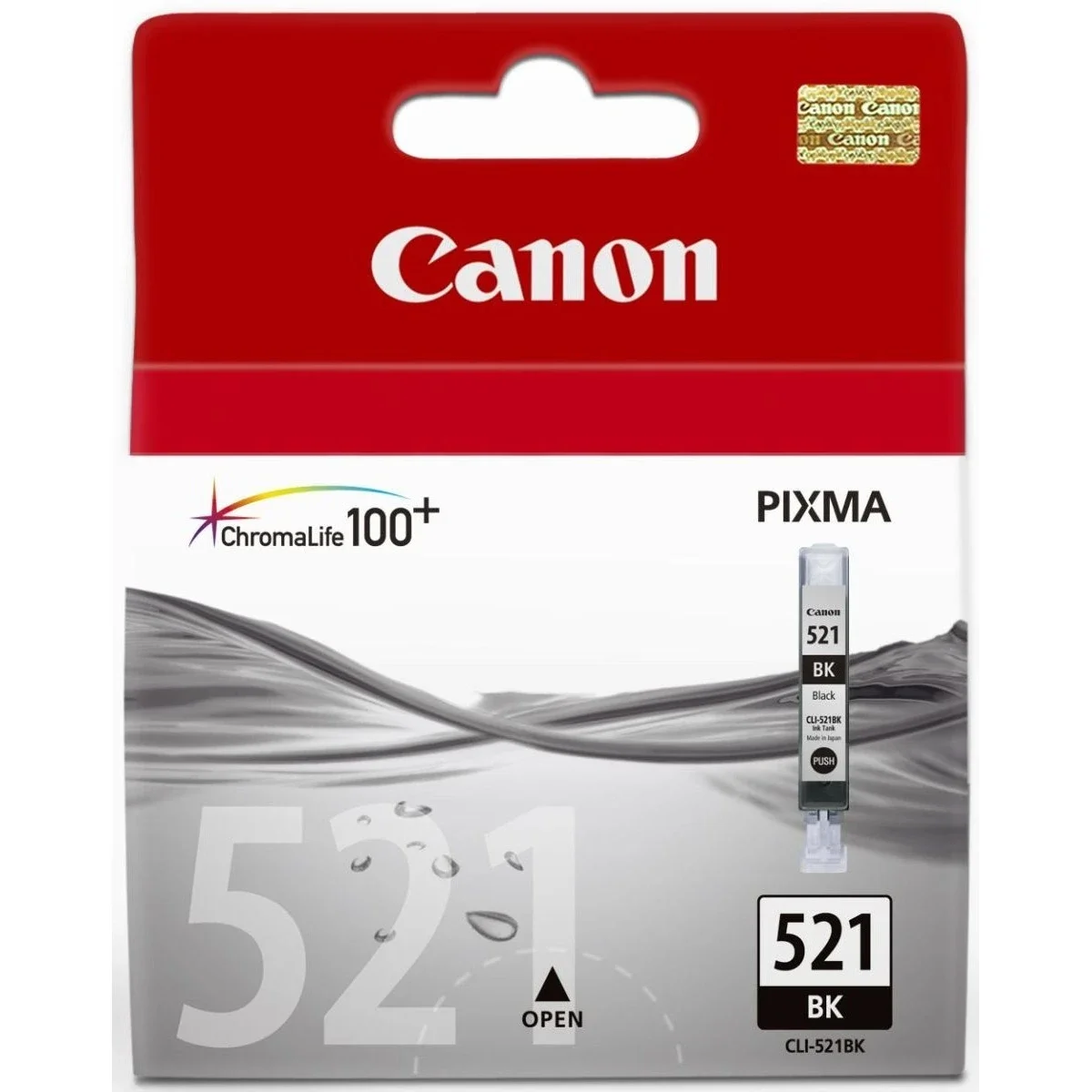 خرطوشة حبر نفث الحبر سوداء أصلية Canon CLI-521B
