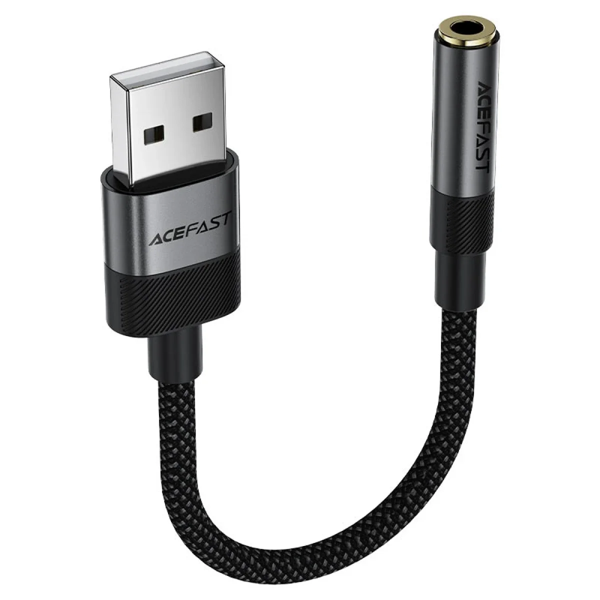 ACEFAST J13 USB-A Male to 3.5mm Female Audio Adapter 15cm Black - Image 3