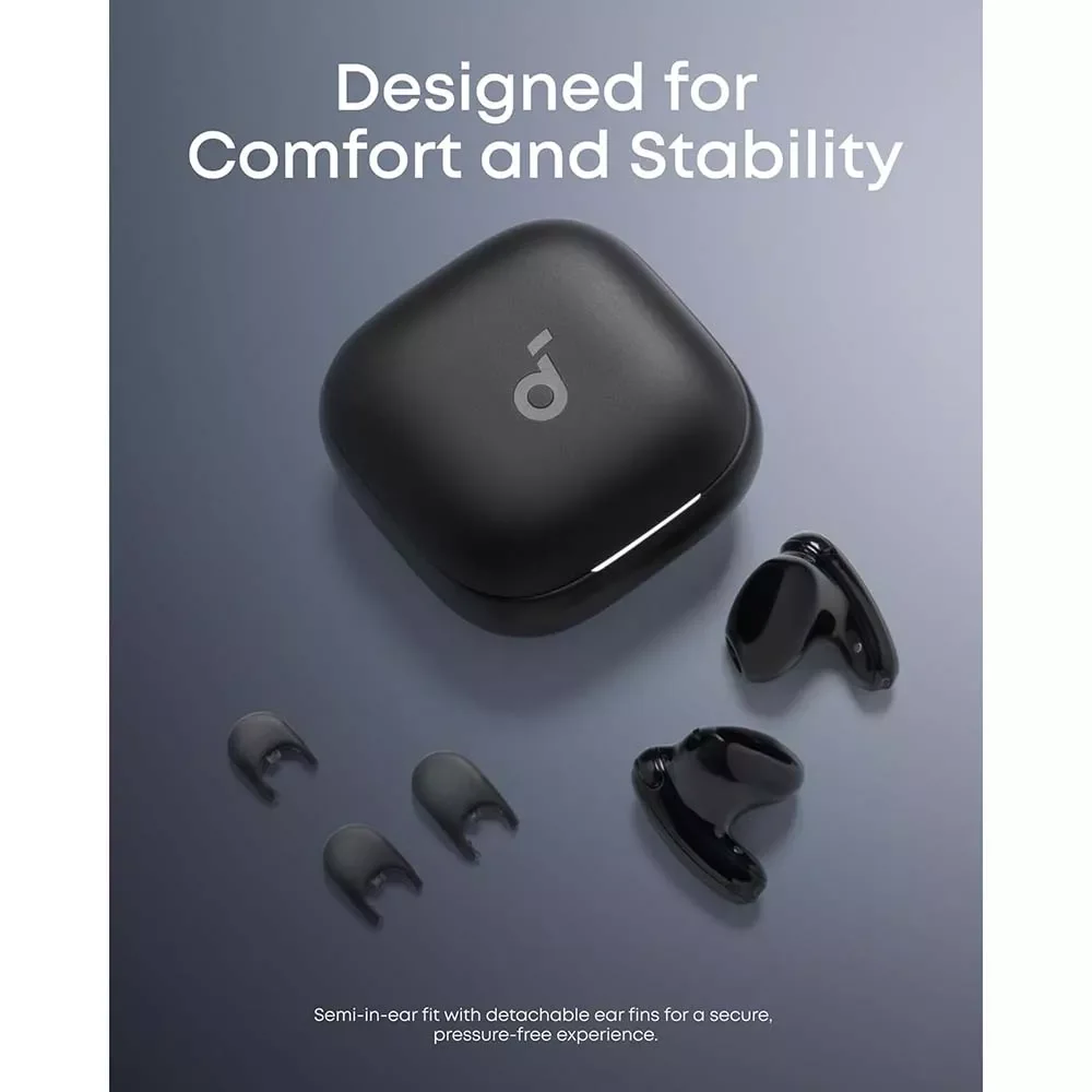Anker Soundcore Liberty Buds D1200H11 Wireless Semi-in-Ear ANC Earbuds - Black - Image 3