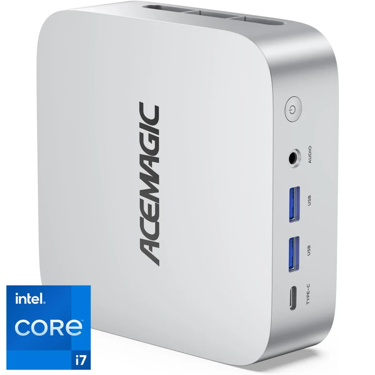 كمبيوتر صغير ACEMAGIC A3A Barebone بمعالج Intel Core i7-13700H لون فضي