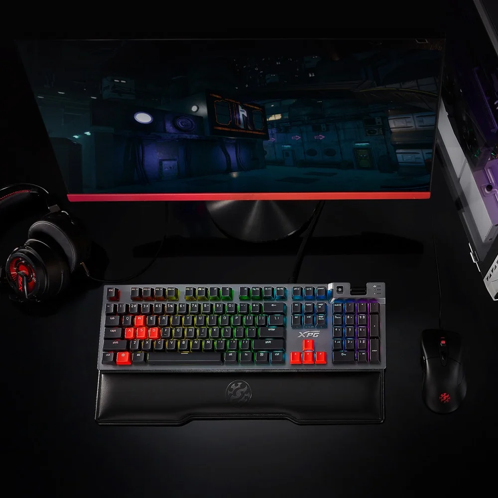 كيبورد ألعاب ميكانيكي XPG SUMMONER بإضاءة RGB وسويتشات حمراء - Image 5