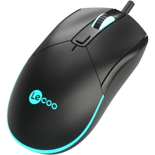 ماوس ألعاب Lecoo MS120 – أسود