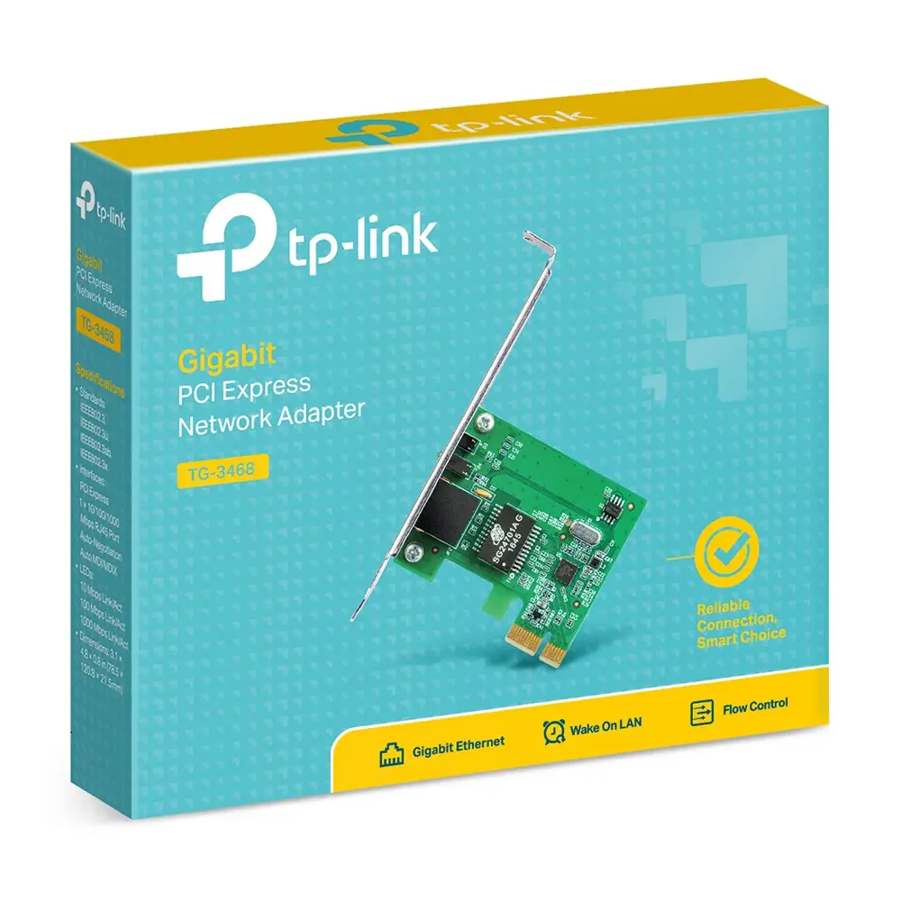 كرت شبكة TP-LINK TG-3468 جيجابت PCIe بسرعة 10/100/1000Mbps - Image 4