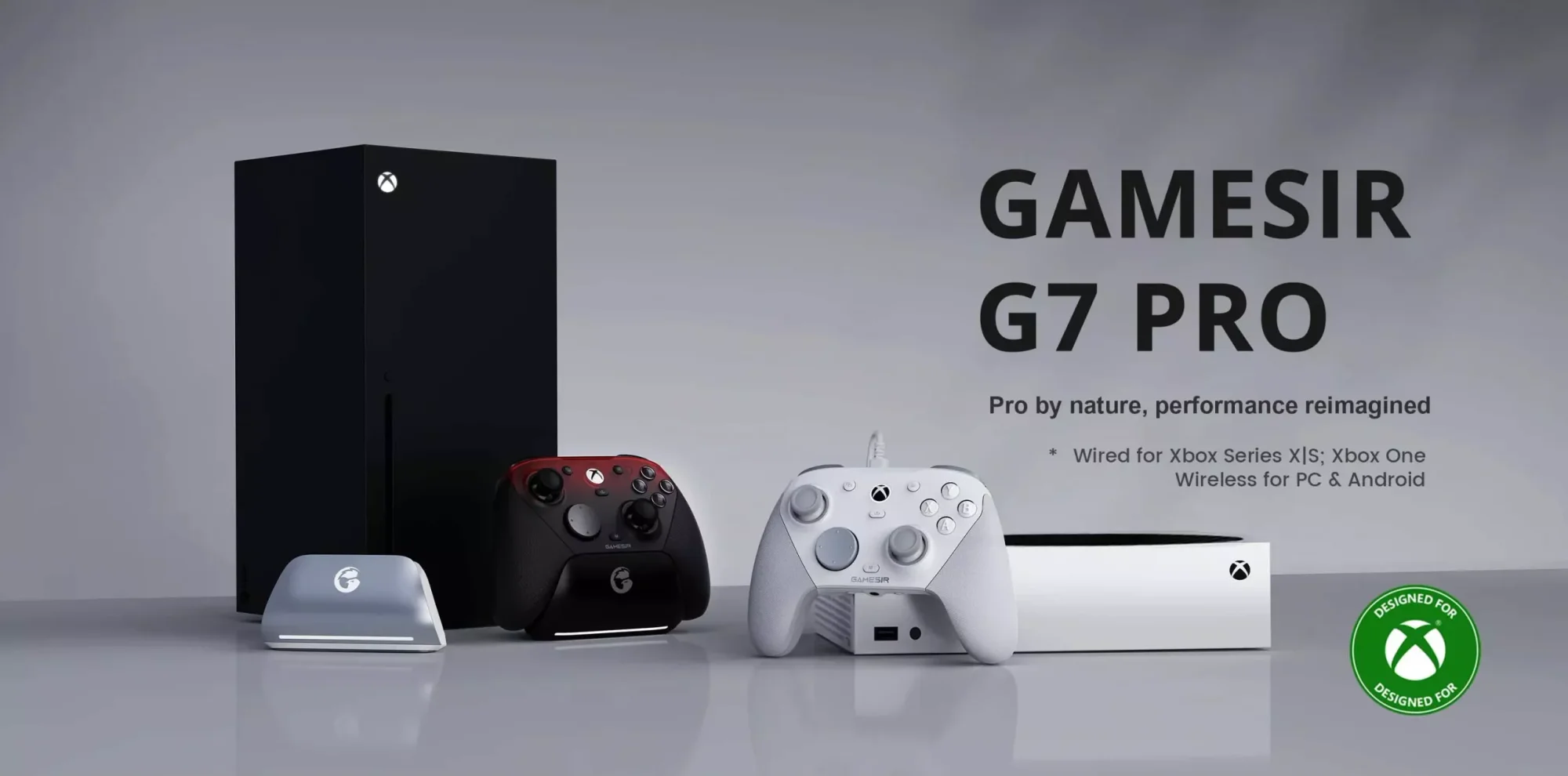 يد تحكم GameSir G7 Pro ثلاثية الاتصال لإكس بوكس سلكي والكمبيوتر والموبايل لاسلكي - أسود - Image 11