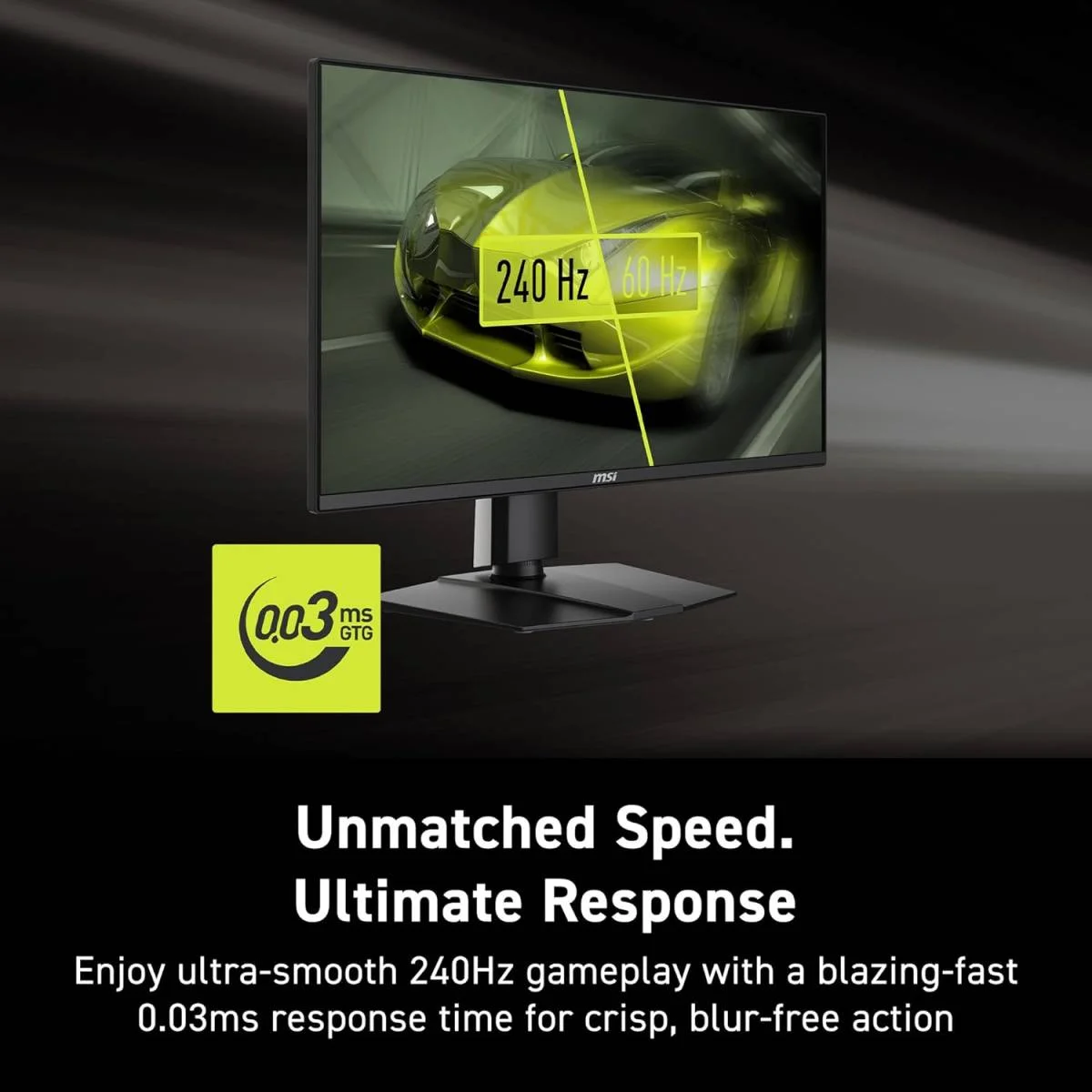 MSI 27-inch WQHD 2K Gaming Monitor, 240Hz, 0.03ms, HDR400, G-SYNC/FreeSync, USB-C 15W PD, Wide Color Gamut – MAG 272QP QD-OLED X24 - Image 7