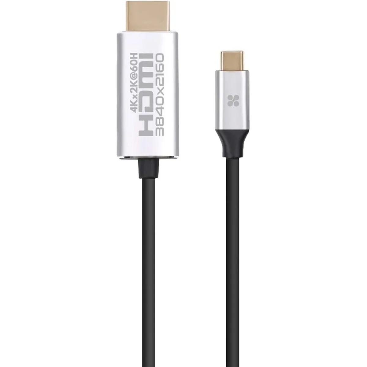 كابل Promate HDLink-60H من USB-C إلى HDMI بدقة 4K 60Hz بطول 1.8 متر، رمادي - Image 3
