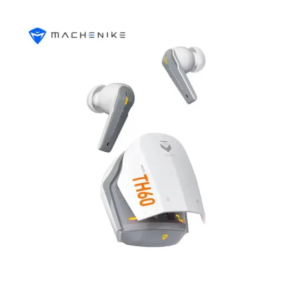 سماعات أذن لاسلكية MACHENIKE TH60 TWS بلوتوث 5.4 مع 4 ميكروفونات ENC أبيض - Image 7