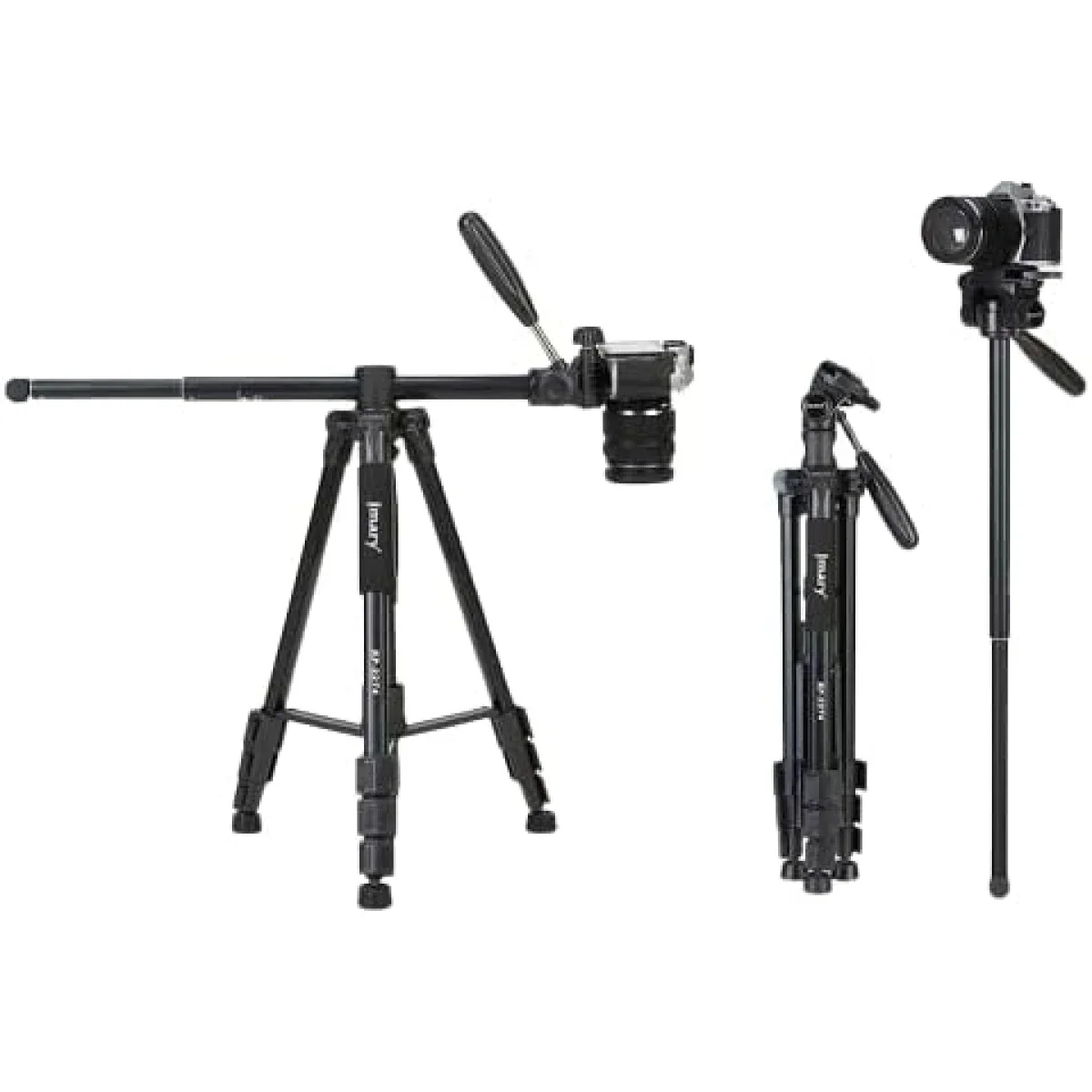 Jmary KP-2274 Professional Multi-Functional Tripod 1.67m Black