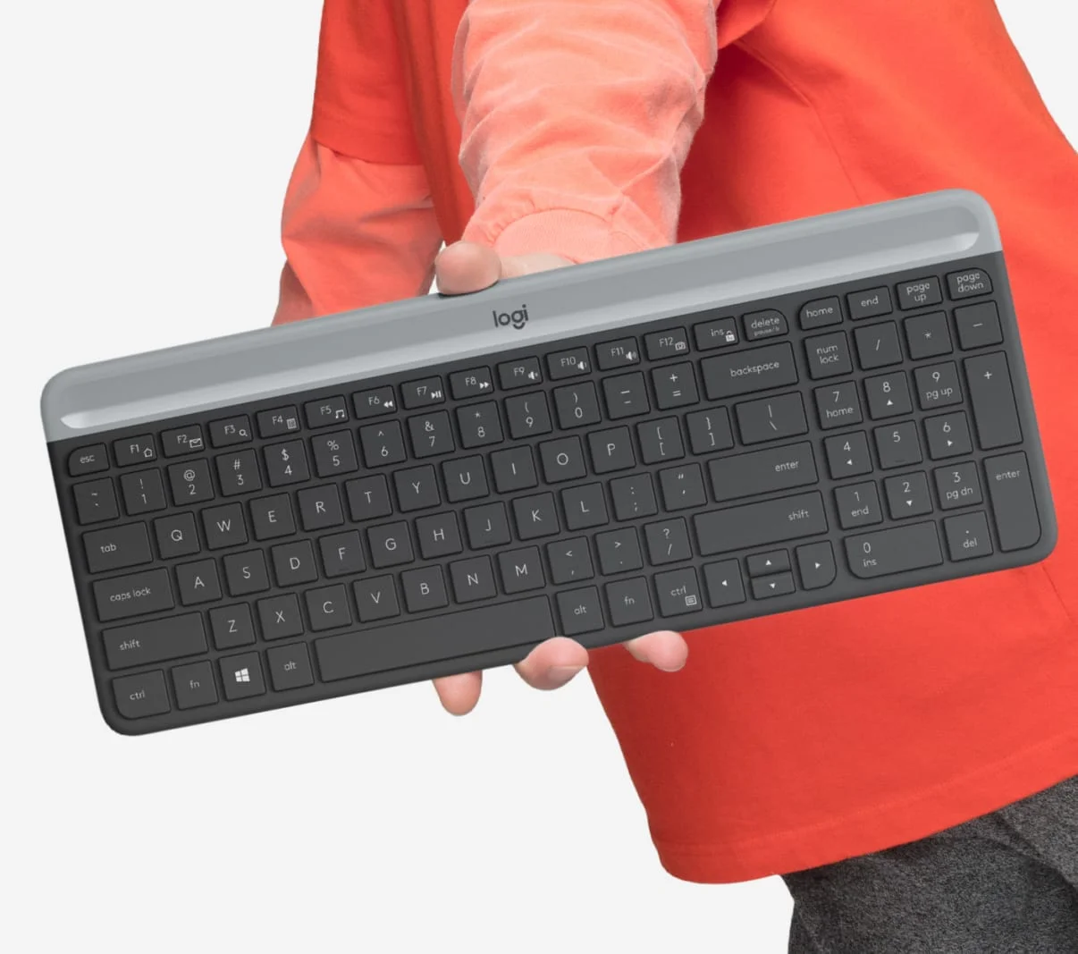مجموعة لوحة مفاتيح وفأرة لاسلكية Logitech MK470 Slim بتخطيط عربي/إنجليزي - Image 5