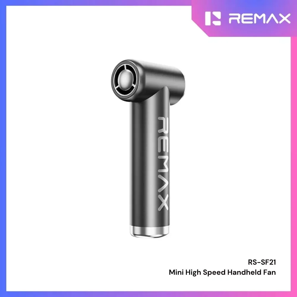 Remax RS-SF21 Small Cannon High-Endurance Handheld Fan, Tarnish Gray