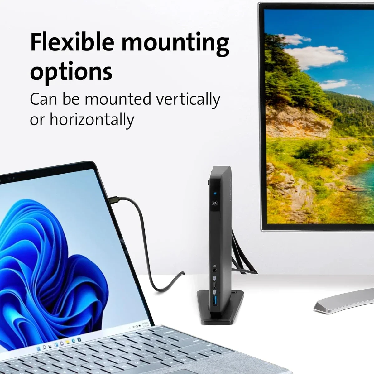Kensington SD4845P 9-in-1 USB-C Docking Station for Microsoft Surface with Triple Display, 10Gbps, 85W PD - Black - Image 6