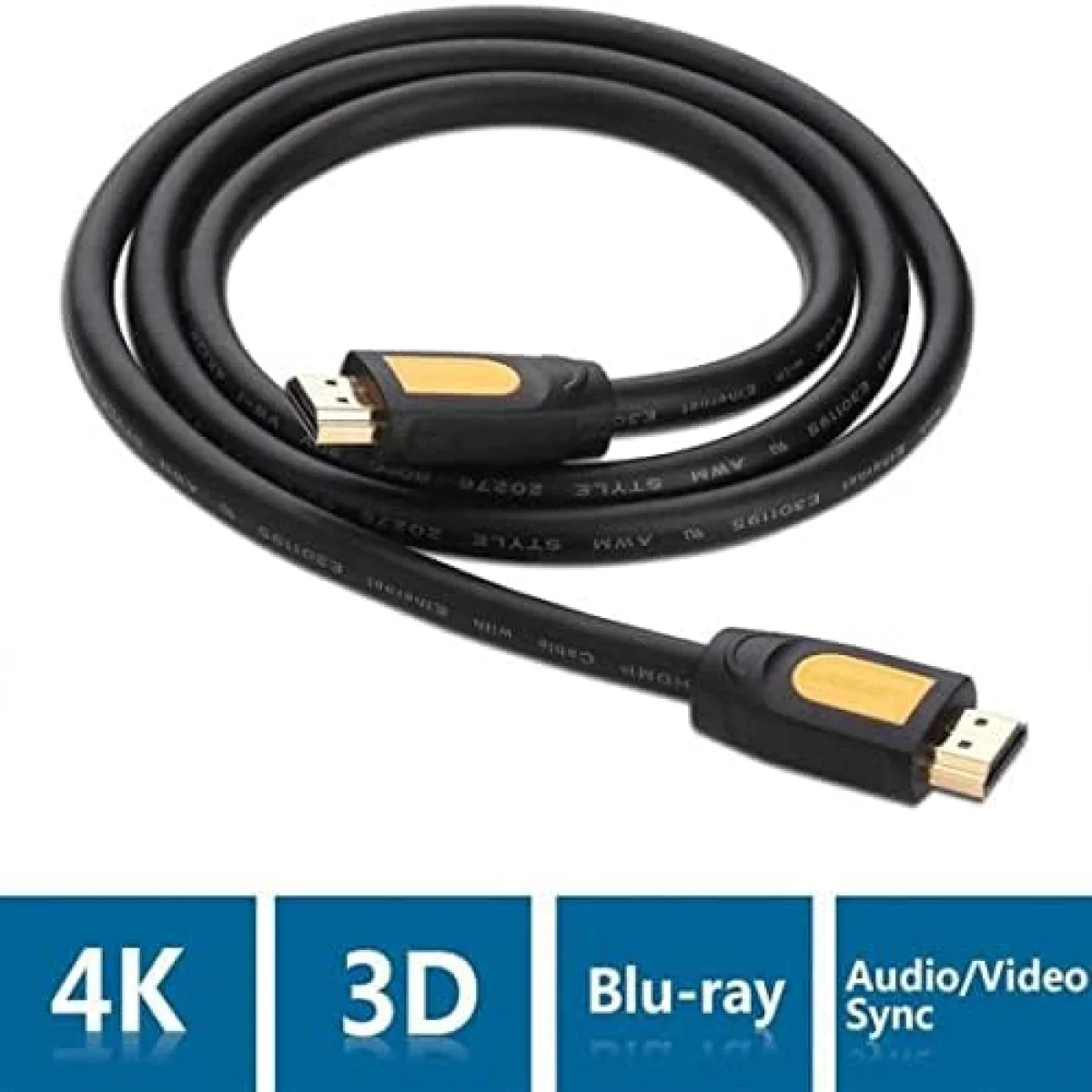 كابل Ugreen HDMI 4K بطول 1.5 متر أسود - Thumbnail 3