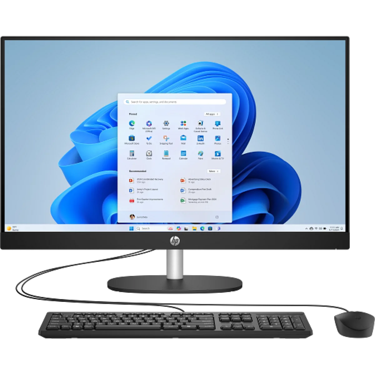 كمبيوتر الكل في واحد HP 27-cr2040ne D2LG9EA بمعالج Core Ultra 7 255U و8GB RAM و512GB SSD وشاشة 27 إنش FHD IPS لمس - Image 10