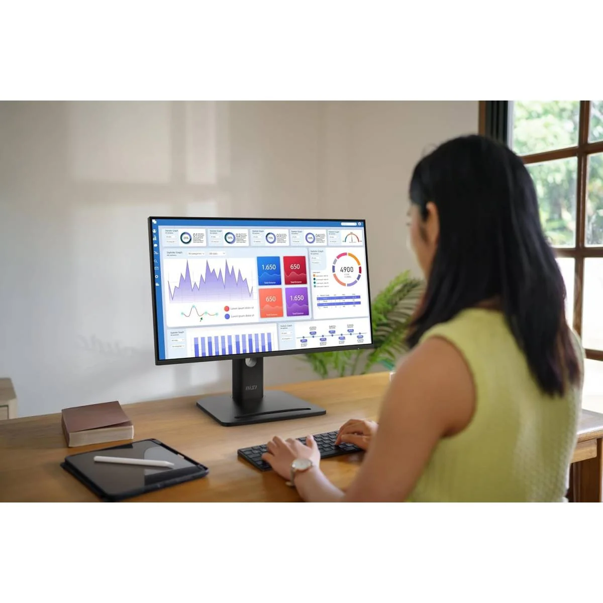 MSI 23.8-inch FHD IPS Business Monitor, 144Hz, HDR Ready, EyesErgo, 2-Year Warranty - PRO MP245PG E14 - Image 5