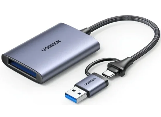 قارئ بطاقات XQD Ugreen 50900 ثنائي USB-A وUSB-C بسرعة 339MB/s - Image 6