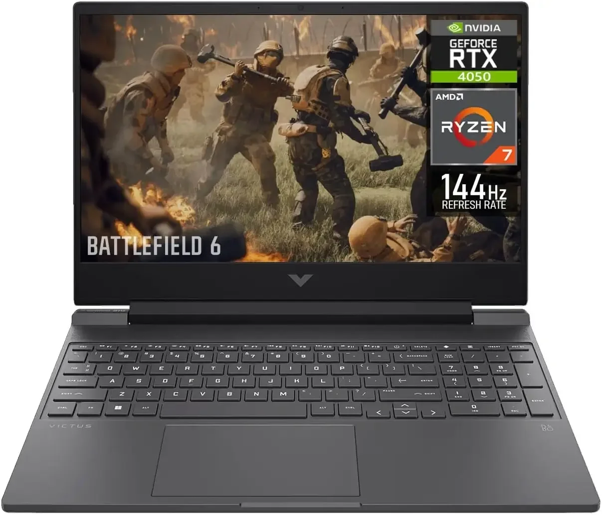 HP Victus 15 Gaming Laptop AMD Ryzen 7 7445HS RTX 4050 15.6-inch FHD IPS 144Hz