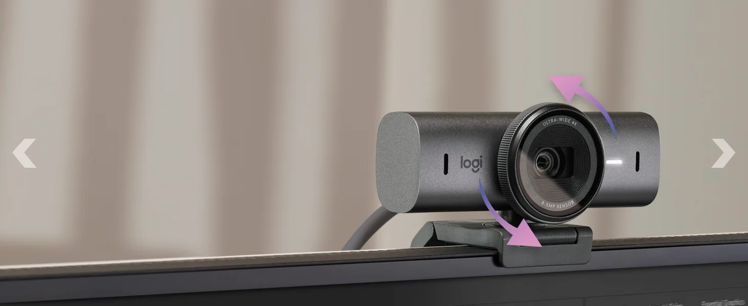 Logitech MX Brio Ultra HD 4K Streaming Webcam, 1080p 60 FPS, Graphite - Thumbnail 13