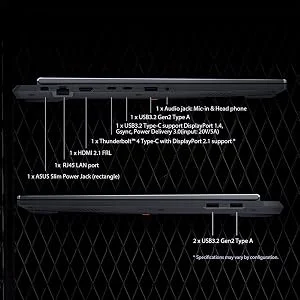 Asus TUF Gaming F16 (2025) FX608JHR 16-inch IPS 165Hz Gaming Laptop, Intel Core i7-14650HX, RTX 5050, 16GB RAM, 1TB SSD, Gray - Thumbnail 15