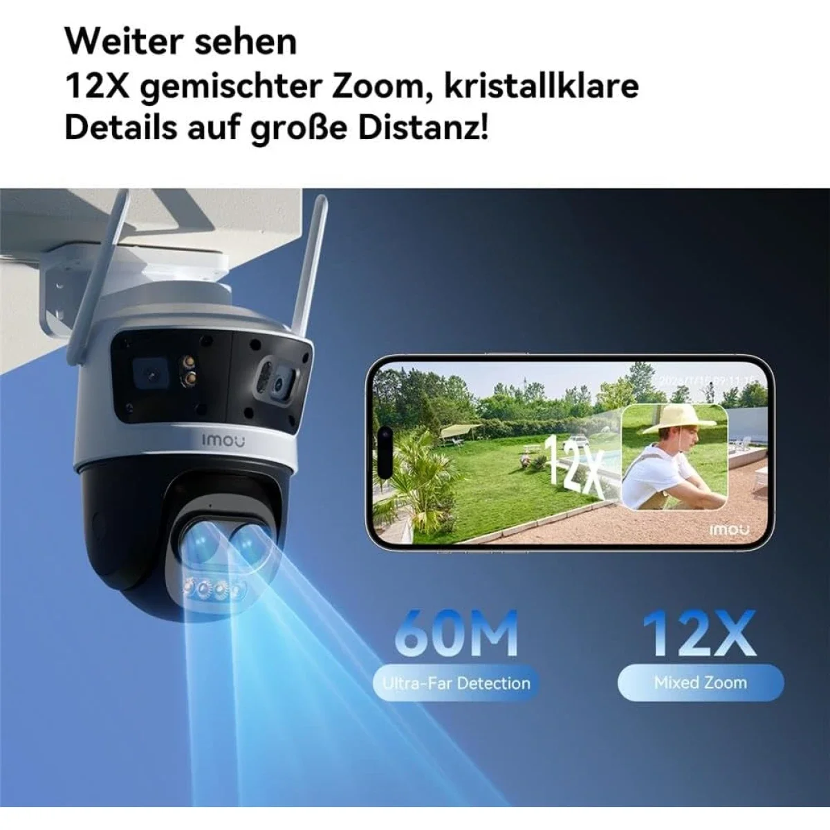 IMOU Cruiser Pano Z 13MP 4-Lens Outdoor Wi-Fi 6 PoE Security Camera with 12x Zoom - Image 5