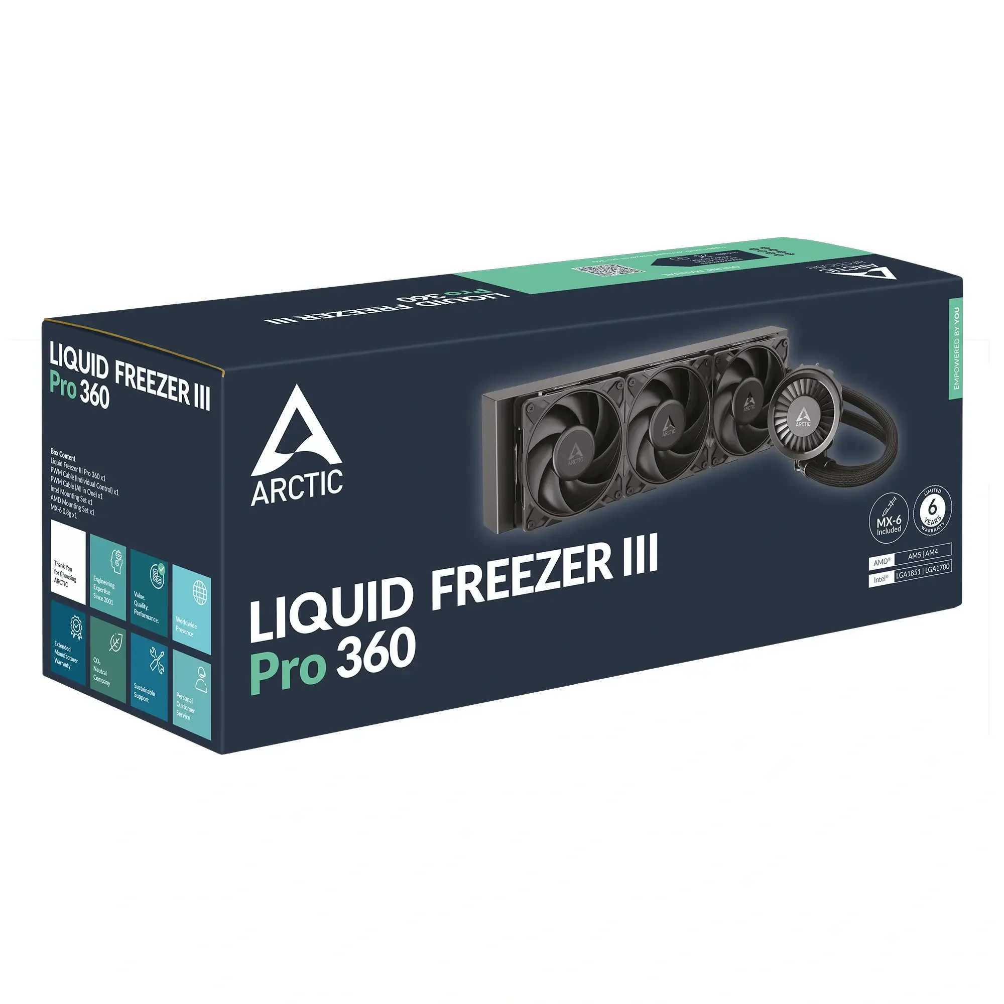 ARCTIC Freezer III Pro 360 AIO CPU Liquid Cooler - Thumbnail 3