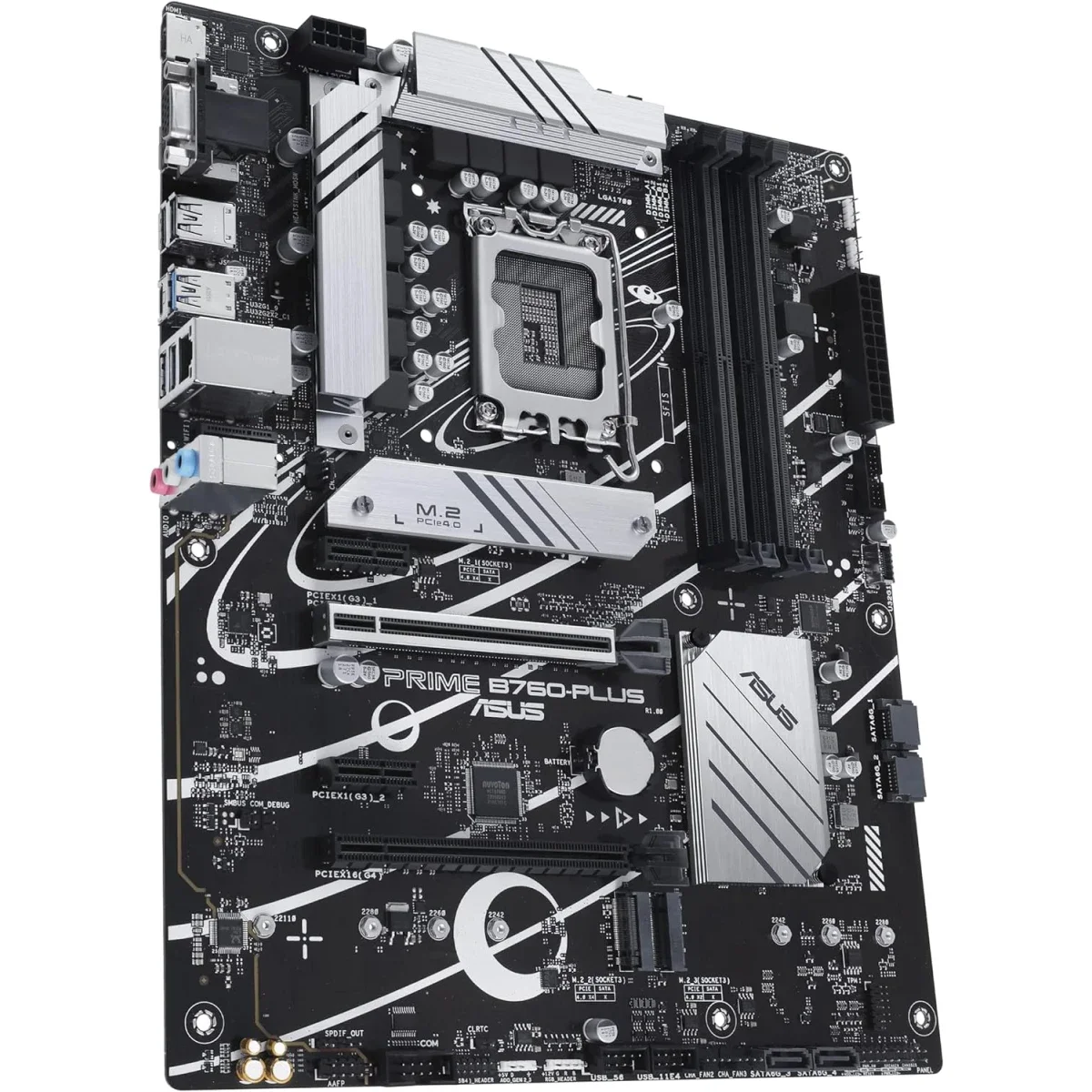 Asus PRIME B760-PLUS DDR5 ATX Motherboard for Intel 14th/13th Gen, PCIe 5.0, 3x M.2, USB Type-C - Image 2