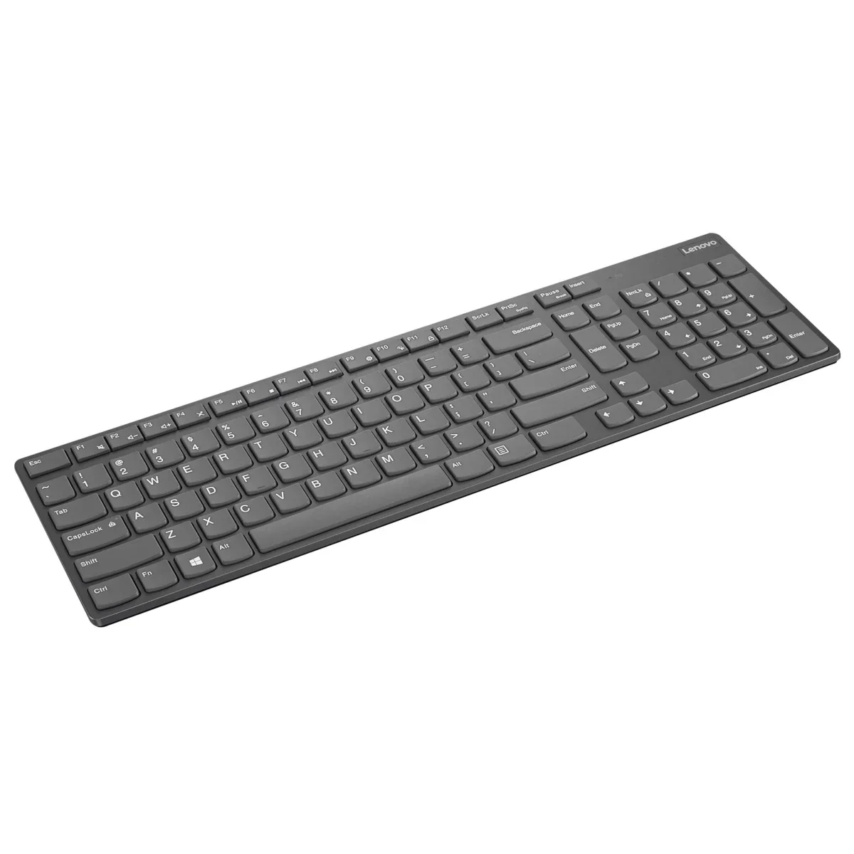 لوحة مفاتيح Lenovo Professional Slim II لاسلكية بلوتوث قابلة للشحن بتخطيط عربي/إنجليزي - رمادي - Thumbnail 2