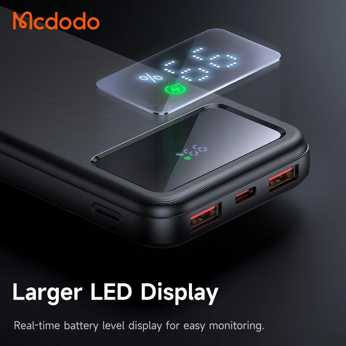Mcdodo MC-422 10000mAh 22.5W Digital Display Power Bank - Thumbnail 4