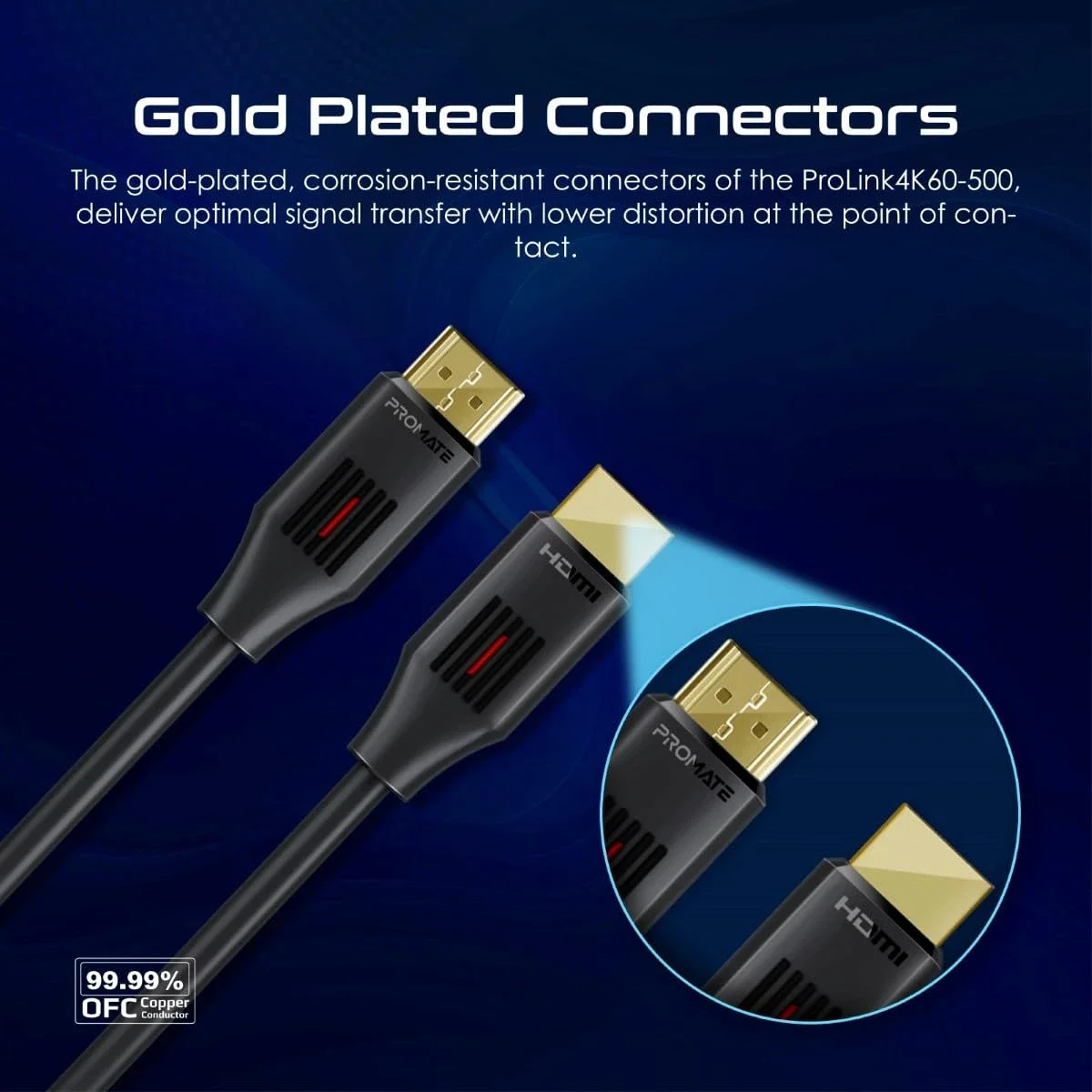 Promate ProLink4K60-150 HDMI 2.0 Cable 4K@60Hz 1.5m with Ethernet and Gold-Plated Connectors - Image 7