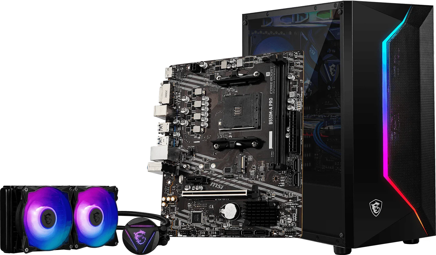 MSI B550M-A PRO Micro-ATX Motherboard AMD B550 AM4 DDR4 PCIe 4.0 - Thumbnail 4
