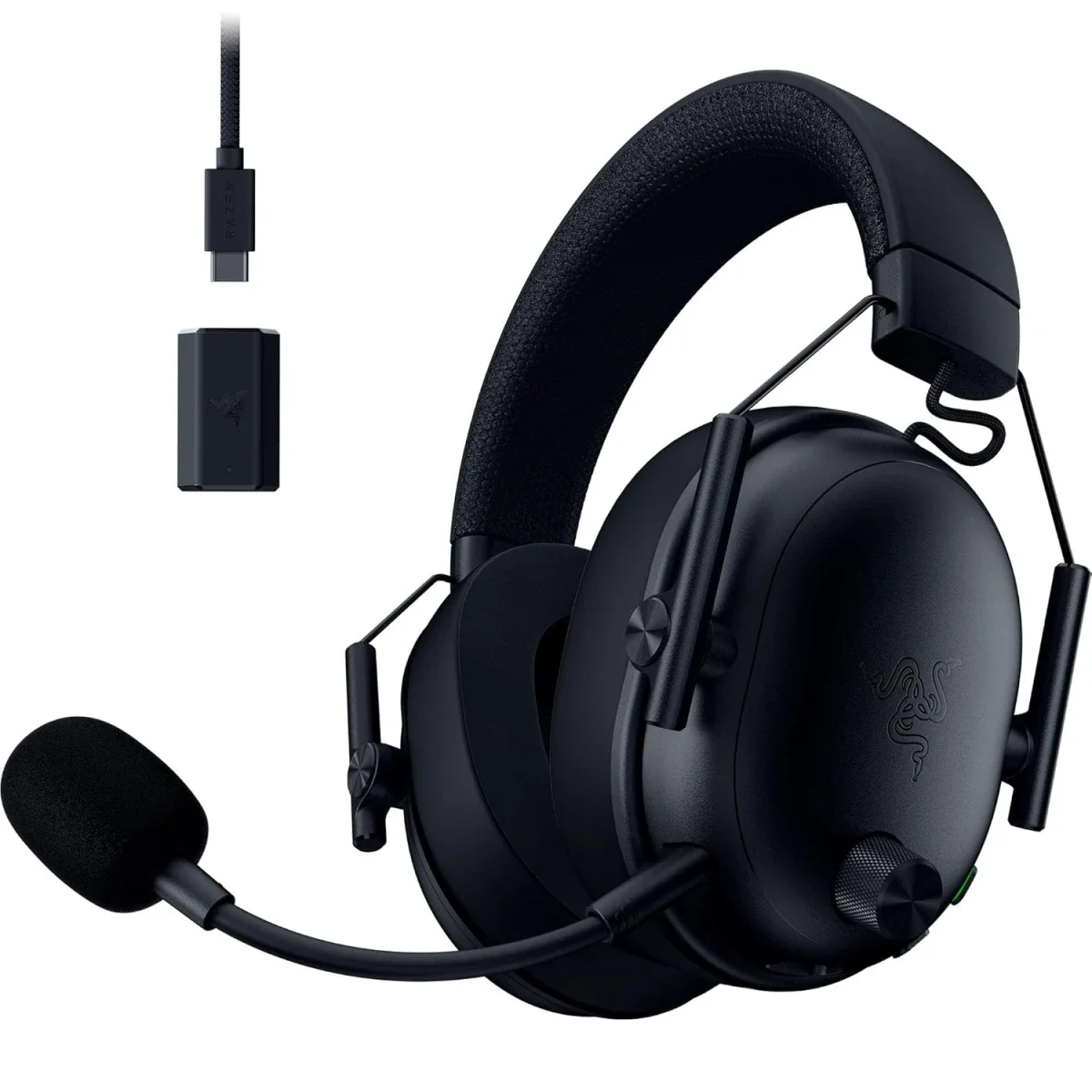 Razer BlackShark V3 Wireless Gaming Headset with 50mm Drivers, Super Wideband Mic & 70-Hour Battery - Black