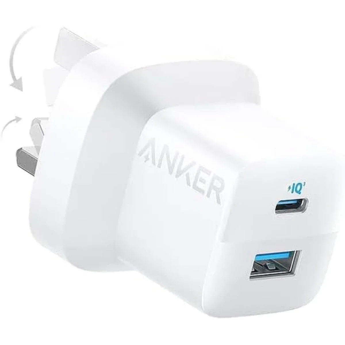 Anker 323 33W Wall Charger with USB-C to USB-C Cable 3ft, White - Thumbnail 2