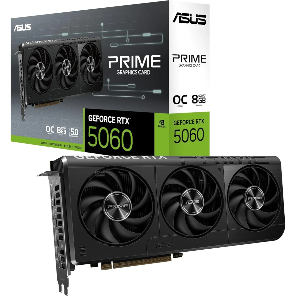 Asus PRIME GeForce RTX 5060 OC Edition 8GB GDDR7 Graphics Card - Image 1