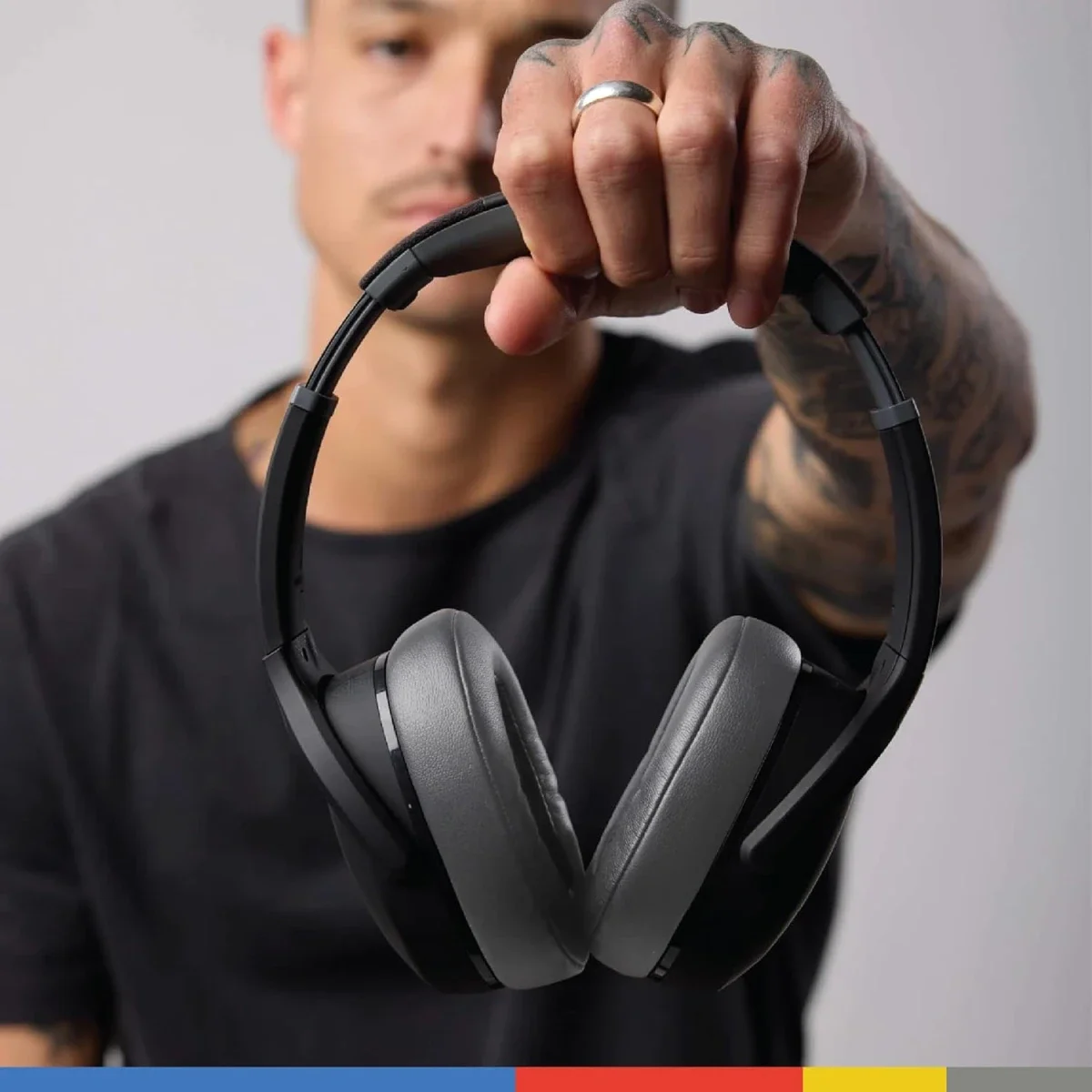 سماعات رأس Skullcandy Crusher Evo لاسلكية بتقنية Bluetooth فوق الأذن، أسود - Thumbnail 6