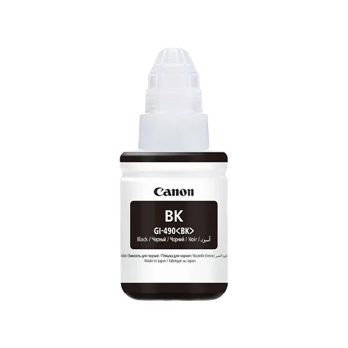 Canon PIXMA Original Black Pigment Ink Refill Bottle 135 ml – GI-490 PGB BK [0663C001AA] - Thumbnail 2