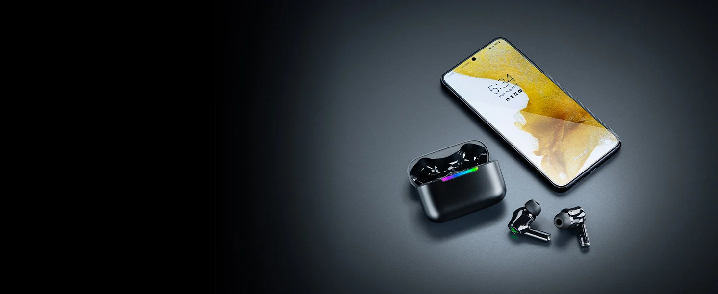 سماعات ألعاب لاسلكية Razer Hammerhead V3 X HyperSpeed بتقنية 2.4GHz وBluetooth 5.3، أسود - Image 13