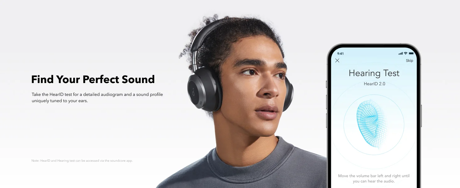 Anker Soundcore Space One Pro Wireless Noise Cancelling Headphones, Black - Thumbnail 16