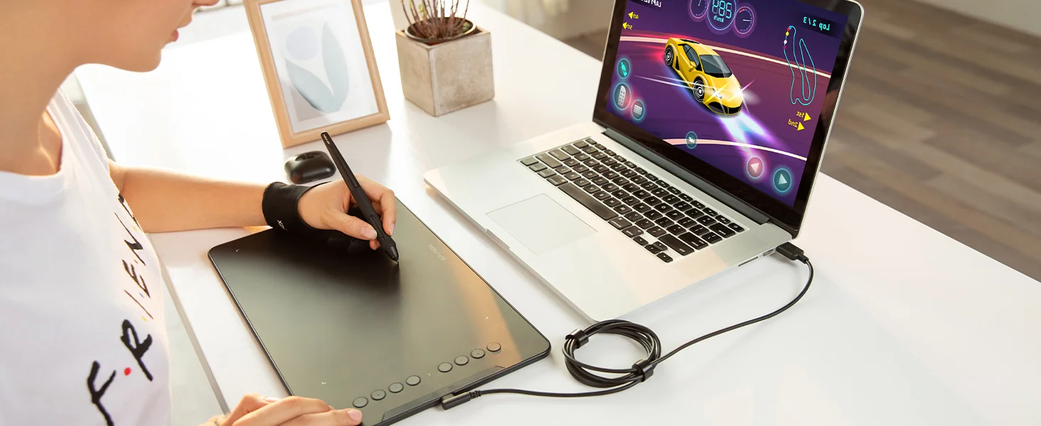 لوح رسم XPPen Deco 01 V3 10x6 إنش مع قلم بدون بطارية و16384 مستوى ضغط و8 أزرار اختصار - Image 20