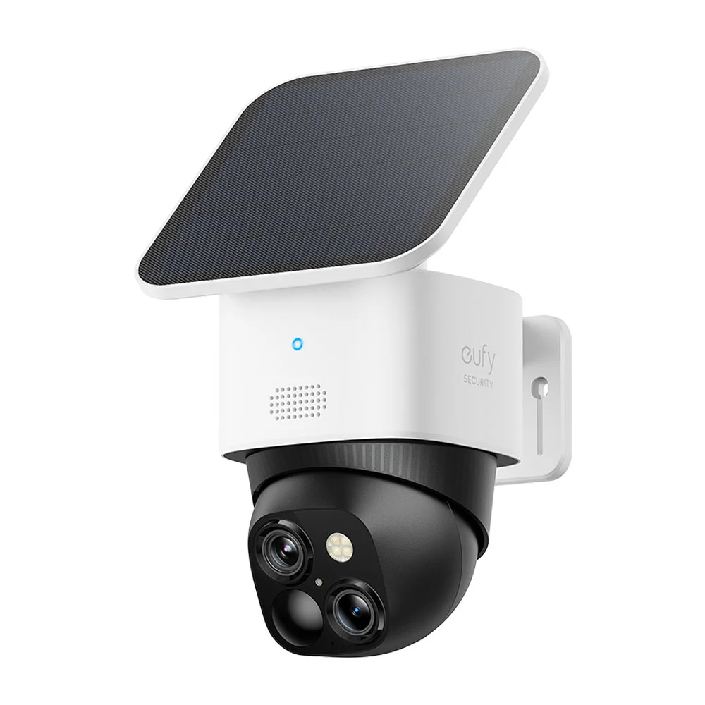 كاميرا مراقبة Anker eufy SoloCam S340 خارجية لاسلكية بعدستين ولوح شمسي