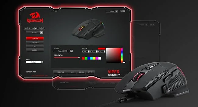 Redragon M925 Wired Gaming Mouse, 24000 DPI, 10 Programmable Buttons, Black - Thumbnail 12