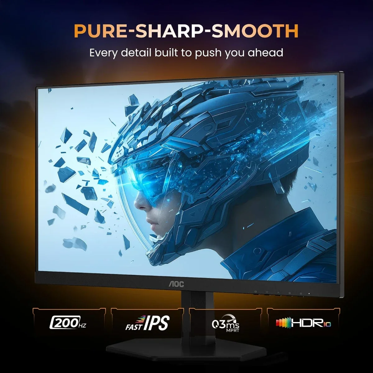 شاشة ألعاب AOC Q27G42HE 27 إنش Fast IPS 2K QHD بتردد 200Hz واستجابة 0.3ms - Thumbnail 3