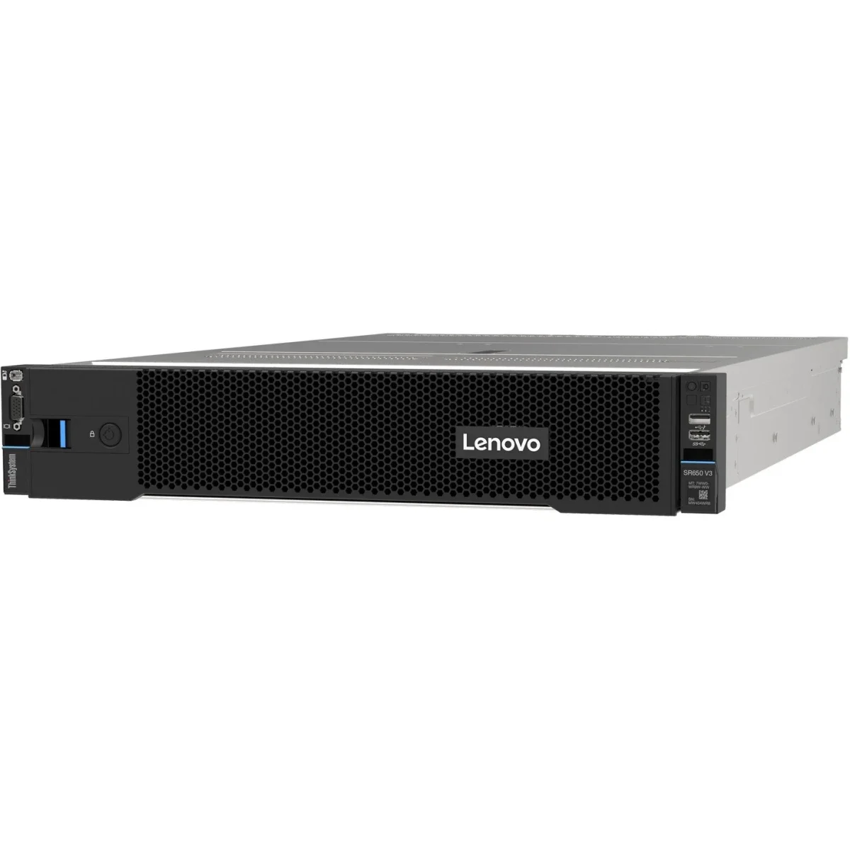 سيرفر راك Lenovo ThinkSystem SR650 V3 بمعالج Intel Xeon Silver 4514Y وذاكره 64GB DDR5 ومزود طاقه 1100W
