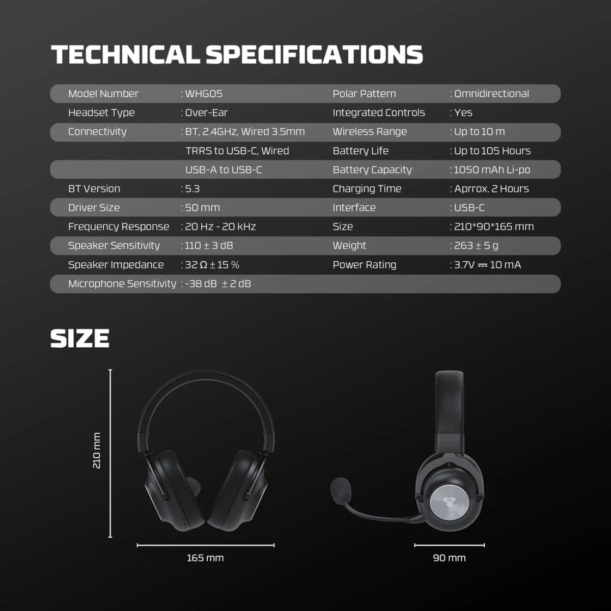 Fantech STELLAR WHG05 Multi-Platform Wireless Gaming Headset White - Image 5