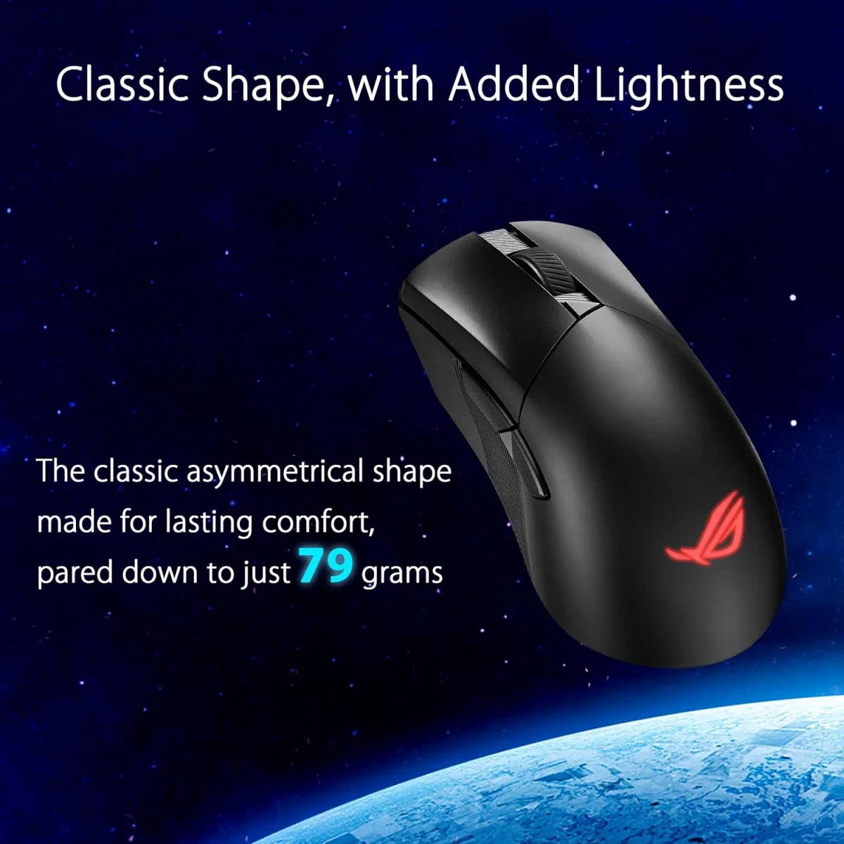 Asus ROG Gladius III Wireless AimPoint Gaming Mouse, 36000 DPI, Black - Thumbnail 5
