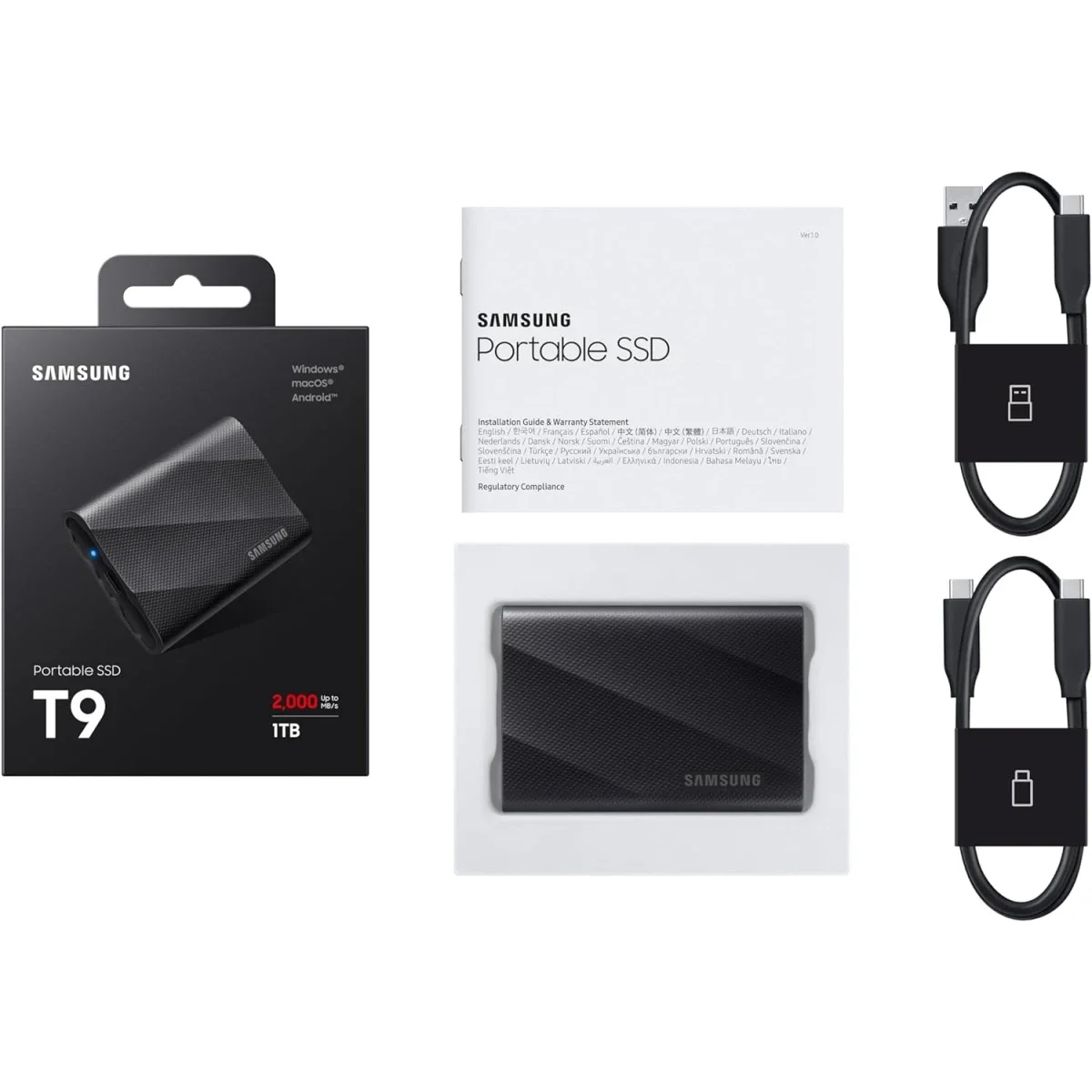 وحدة تخزين SSD خارجية Samsung T9 محمولة 1TB USB 3.2 Gen 2x2 - Image 7