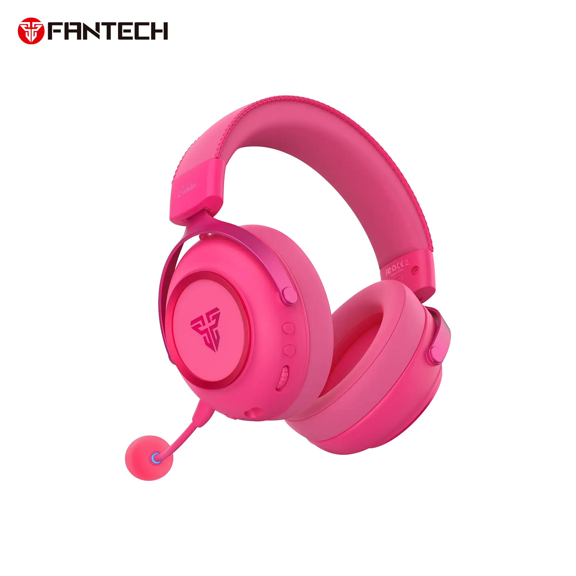 سماعة رأس ألعاب لاسلكية Fantech WHG07 ORBITA بصوت محيطي 7.1 إصدار Rosie - Image 2
